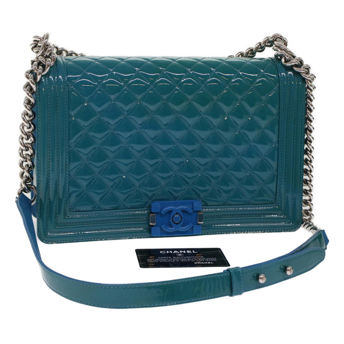 Chanel discount boy turquoise