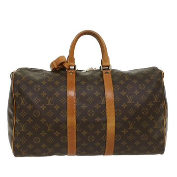 LOUIS VUITTON Monogram Keepall 45 Boston Bag M41428 LV Auth 48634