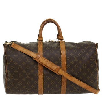 LOUIS VUITTON Monogram Keepall Bandouliere 45 Boston Bag M41418 LV Auth 48635