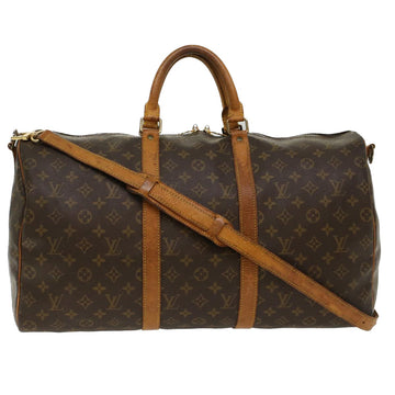 LOUIS VUITTON Monogram Keepall Bandouliere 50 Boston Bag M41416 LV Auth 48636