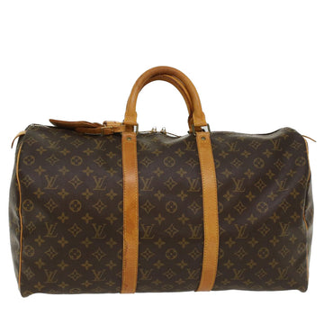 LOUIS VUITTON Monogram Keepall 50 Boston Bag M41426 LV Auth 48637