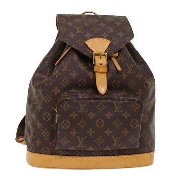 LOUIS VUITTON Monogram Montsouris GM Backpack M51135 LV Auth 48656