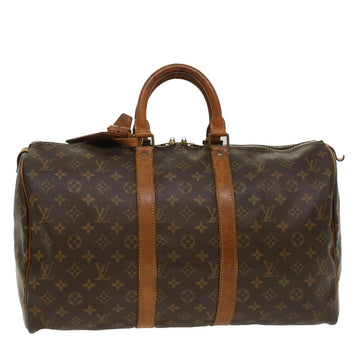 LOUIS VUITTON Monogram Keepall 45 Boston Bag M41428 LV Auth 48663