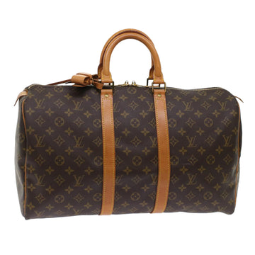 LOUIS VUITTON Monogram Keepall 45 Boston Bag M41428 LV Auth 48723