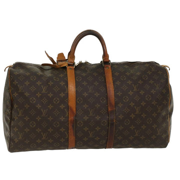 LOUIS VUITTON Monogram Keepall 55 Boston Bag M41424 LV Auth 48789