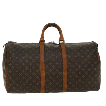 LOUIS VUITTON Monogram Keepall 55 Boston Bag M41424 LV Auth 48790