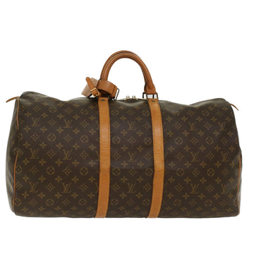 LOUIS VUITTON Monogram Keepall 55 Boston Bag M41424 LV Auth 48838