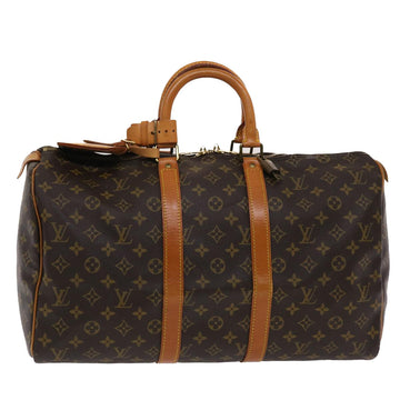 LOUIS VUITTON Monogram Keepall 45 Boston Bag M41428 LV Auth 48840