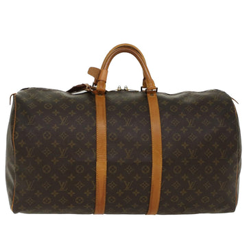 LOUIS VUITTON Monogram Keepall 55 Boston Bag M41424 LV Auth 48859