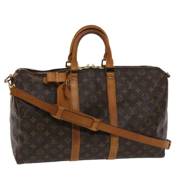 LOUIS VUITTON Monogram Keepall Bandouliere 45 Boston Bag M41418 LV Auth 48897