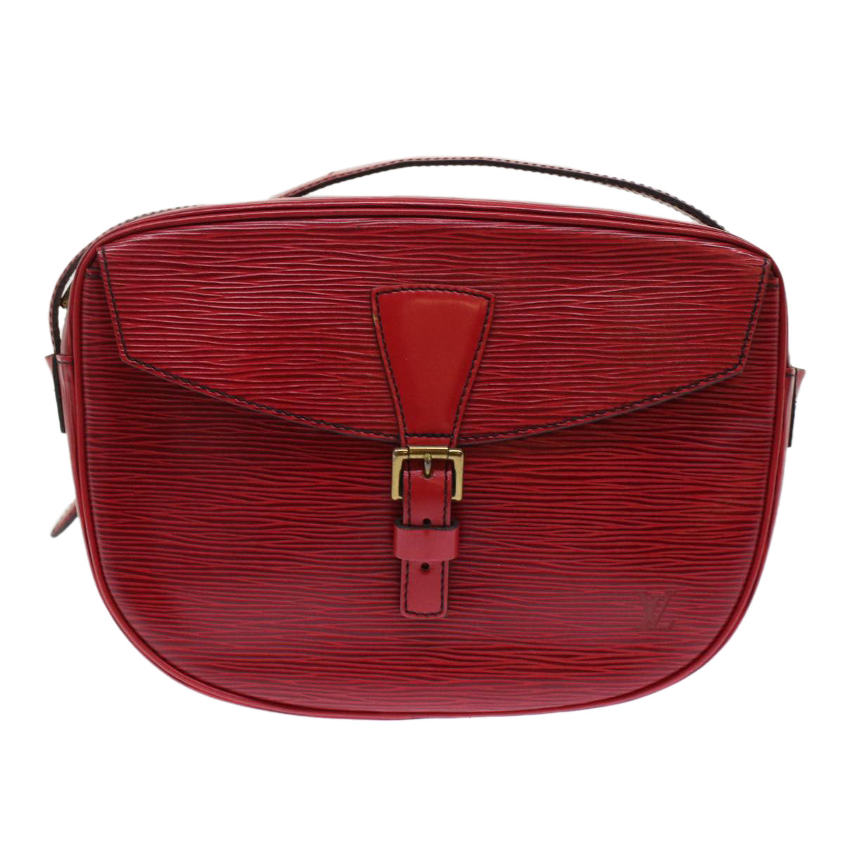 LOUIS VUITTON Epi Jeune Fille PM Shoulder Bag Red M52157 LV Auth