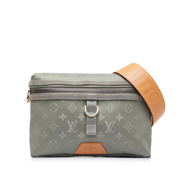 LOUIS VUITTON Monogram Titanium Messenger PM Crossbody Bag