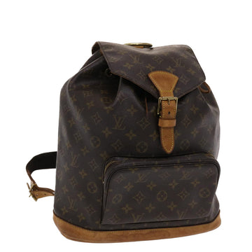 LOUIS VUITTON Monogram Montsouris GM Backpack M51135 LV Auth 49011