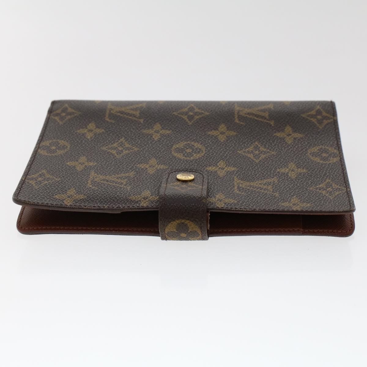 LOUIS VUITTON Monogram Agenda MM Day Planner Cover R20105 LV Auth