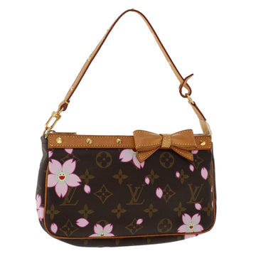 LOUIS VUITTON Monogram Cherry Blossom Pochette Accessoires M92006 Auth 49213