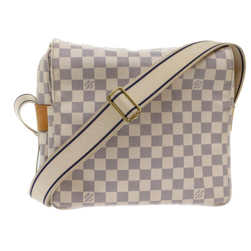 LOUIS VUITTON Damier Azur Naviglio Shoulder Bag N51189 LV Auth 49230