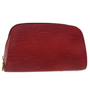 LOUIS VUITTON Epi Dauphine PM Pouch Red M48447 LV Auth 49387