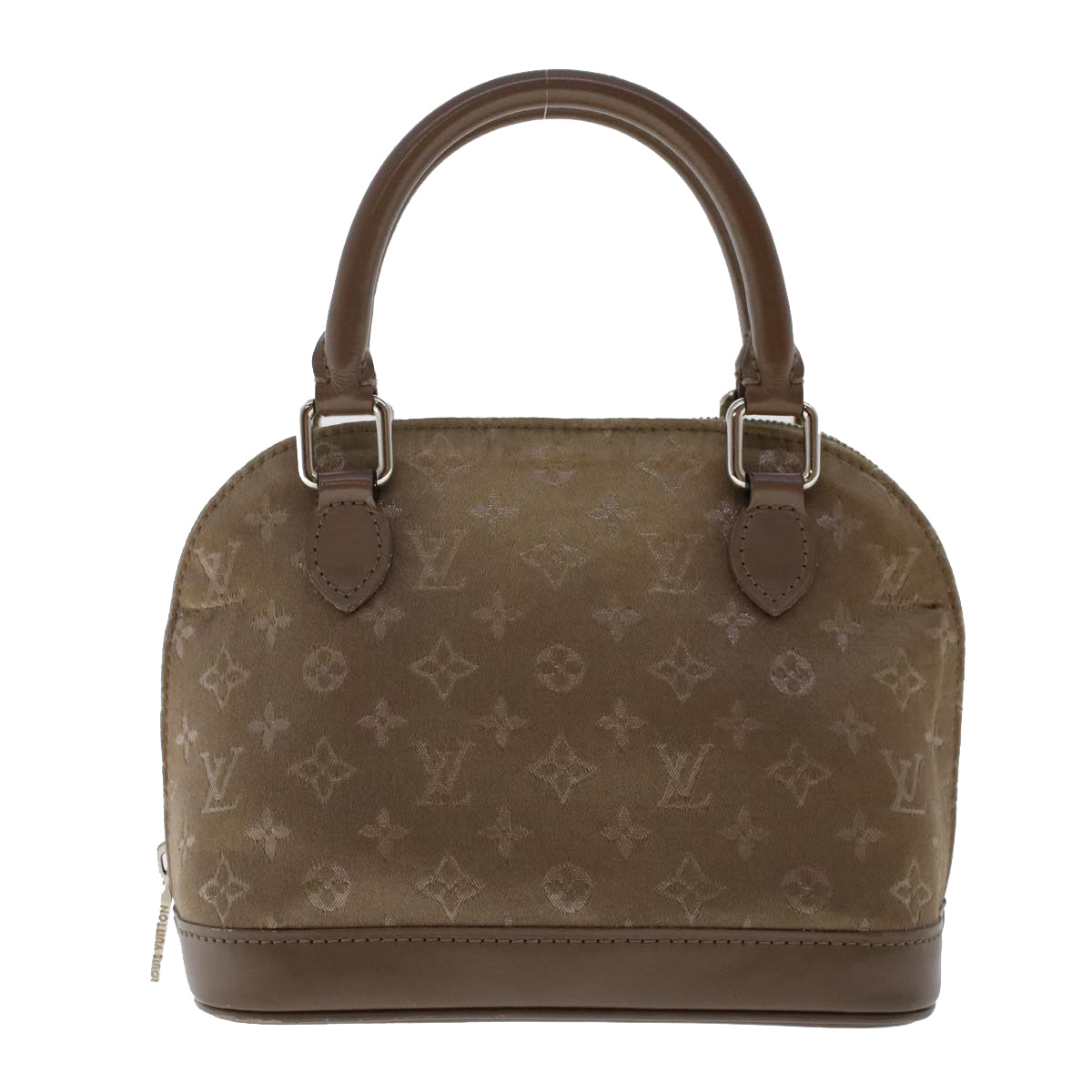 LOUIS VUITTON Monogram Satin Little Alma Hand Bag Gray M92147 LV Auth