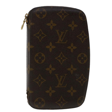 LOUIS VUITTON Monogram Agenda Jet Travel Case M62850 LV Auth 49627