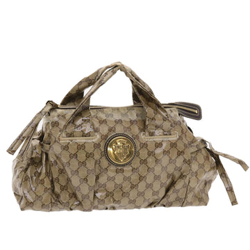 GUCCI GG Crystal Hand Bag Beige 197020 Auth 49827