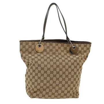 GUCCI GG Canvas Shoulder Bag Beige 120836 Auth 49886