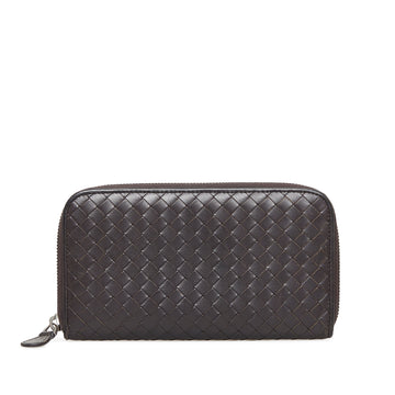 BOTTEGA VENETA Intrecciato Zip Around Wallet Long Wallets