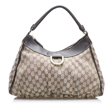 GUCCI GG Canvas Abbey D-Ring Shoulder Bag