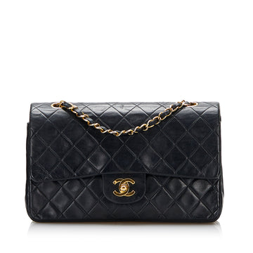 Chanel Medium Classic Lambskin Double Flap Shoulder Bag