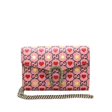 GUCCI Valentine's Day Dionysus Wallet On Chain Crossbody Bag