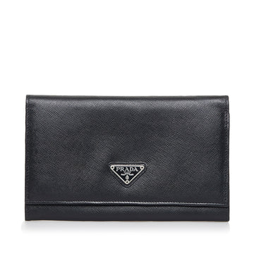 PRADA Saffiano Long Wallet Long Wallets