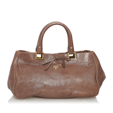 Prada Glace Calf Leather Satchel