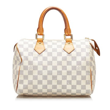 Louis Vuitton Damier Azur Speedy 25 Boston Bag