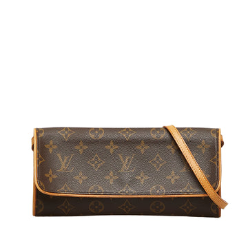 LOUIS VUITTON Monogram Pochette Twin GM Crossbody Bag