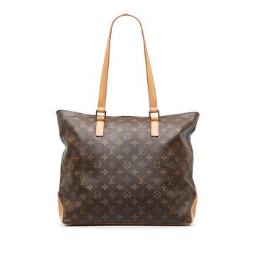 LOUIS VUITTON Monogram Cabas Mezzo Tote Bag