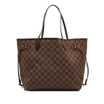 LOUIS VUITTON Damier Ebene Neverfull MM Tote Bag