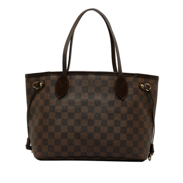 LOUIS VUITTON Damier Ebene Neverfull PM Tote Bag