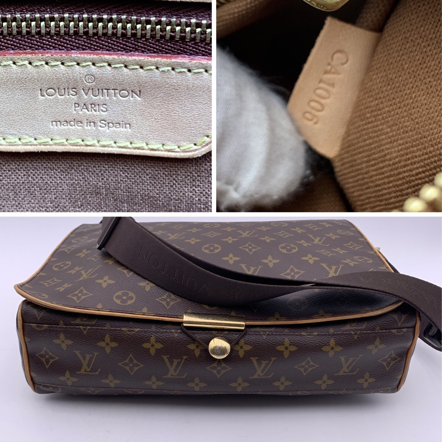 Louis Vuitton Monogram Abbesses GM Shoulder Crossbody Bag M45257