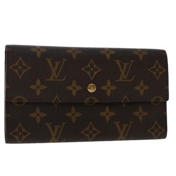 LOUIS VUITTON Monogram Portefeuille International Long Wallet M61217 Auth 50242