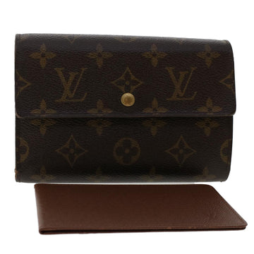 LOUIS VUITTON Monogram Porte Tresor Etui Chequier Wallet M61200 LV Auth 50250