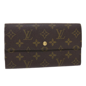 LOUIS VUITTON Monogram Portefeuille International Long Wallet M61217 Auth 50276