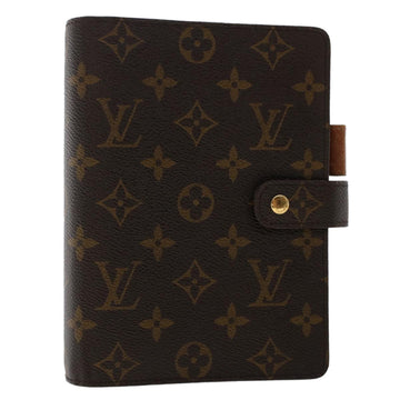 LOUIS VUITTON Monogram Agenda MM Day Planner Cover R20105 LV Auth 50653