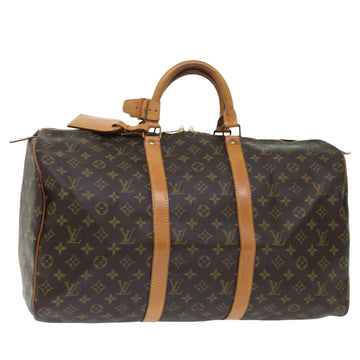 LOUIS VUITTON Monogram Keepall 50 Boston Bag M41426 LV Auth 50765