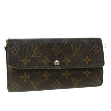 LOUIS VUITTON Monogram Portefeuille Sarah Long Wallet M61734 LV Auth 50862