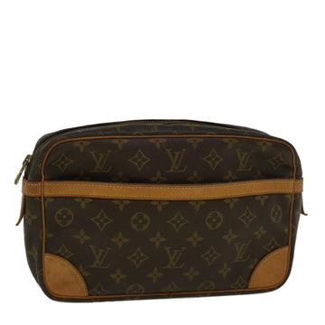 LOUIS VUITTON Monogram Compiegne 28 Clutch Bag M51845 LV Auth 50902