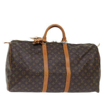 LOUIS VUITTON Monogram Keepall 55 Boston Bag M41424 LV Auth 50972