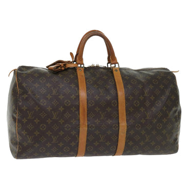 LOUIS VUITTON Monogram Keepall 55 Boston Bag M41424 LV Auth 50974