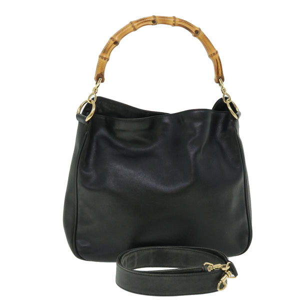 Gucci bamboo bag online black