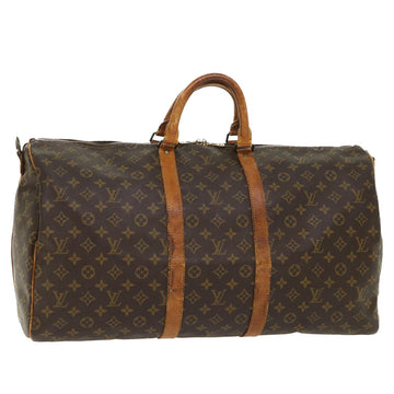 LOUIS VUITTON Monogram Keepall Bandouliere 55 Boston Bag M41414 LV Auth 51168