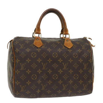 LOUIS VUITTON Monogram Speedy 30 Hand Bag M41526 LV Auth 51181