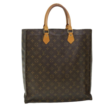 LOUIS VUITTON Monogram Sac Plat Hand Bag M51140 LV Auth 51299